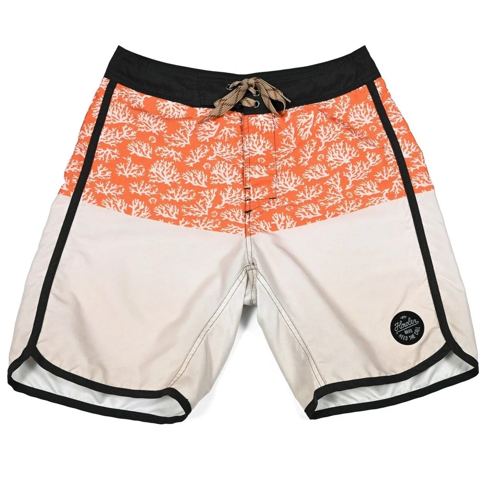 Howler Brother Board Shorts Mens 30 Swim Floral Beach Vacation Western Coral - Picture 2 of 13